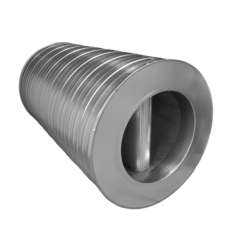 Circular silencers with fiberglass insulation SIBL