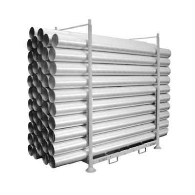 Storage racks for spiro ventilation ducts MOBIL-RACK